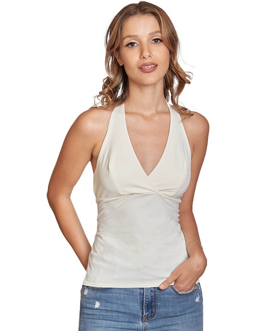 Blusa sin manga para mujer