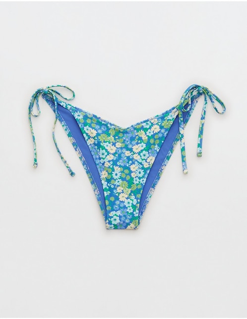Brasileña bikini Aerie floral a la cintura para mujer