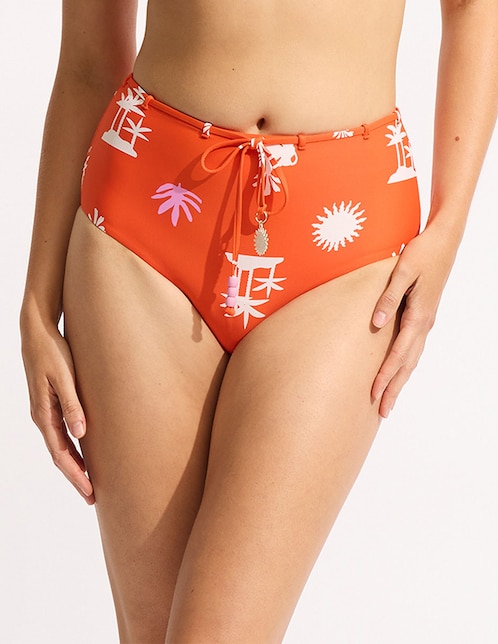 Bikini Seafolly estampado a la cintura para mujer