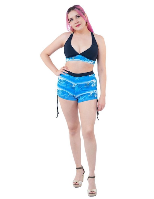 Conjunto bikini Sal y Mar estampado para mujer