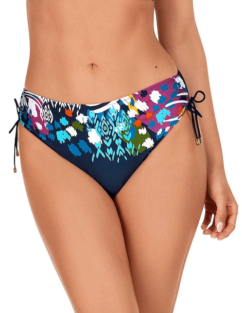 Bikini Dolores Cortés estampado floral a la cadera para mujer