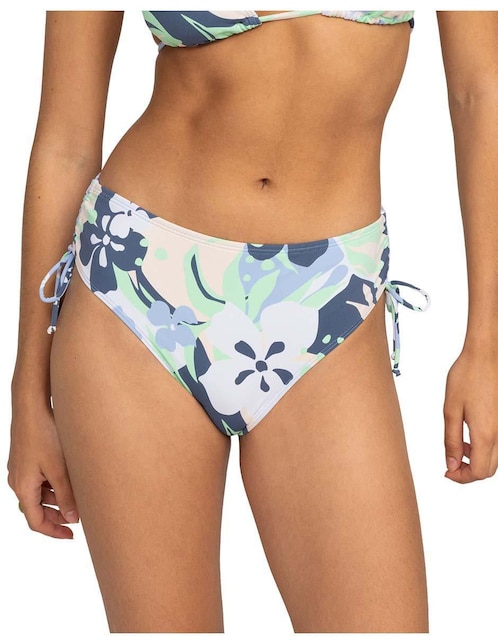 Panty bikini Roxy estampado floral a la cadera para mujer