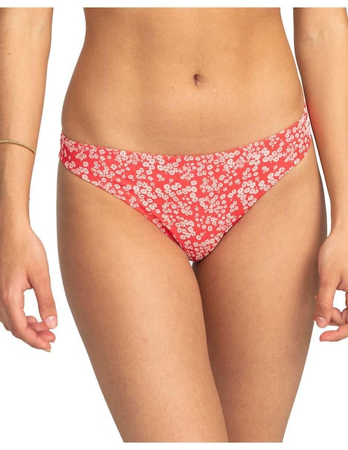 Panty bikini Roxy estampado floral a la cadera para mujer