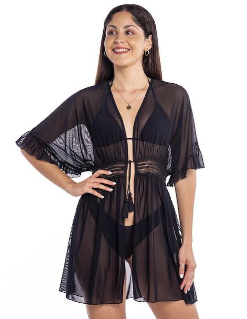 Salida de  playa vestido Sunskin con encaje para mujer