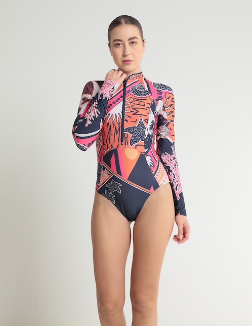 Traje de baño completo Maaji estampado para mujer