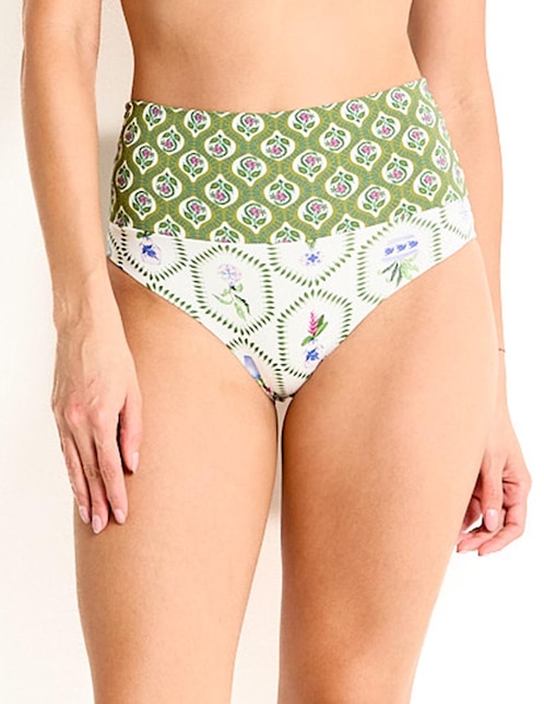 Panty bikini Gisela estampado a la cintura para mujer