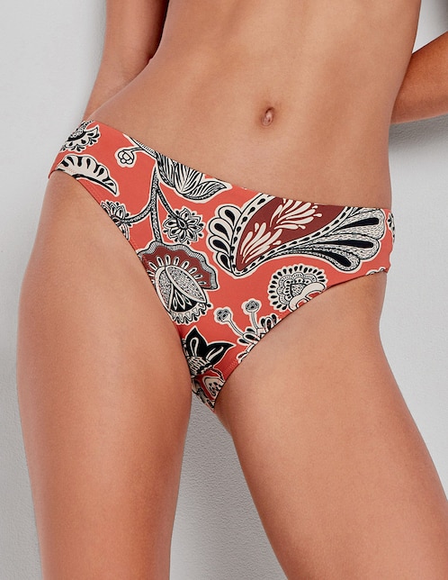 Bikini estampado floral a la cadera para mujer 1