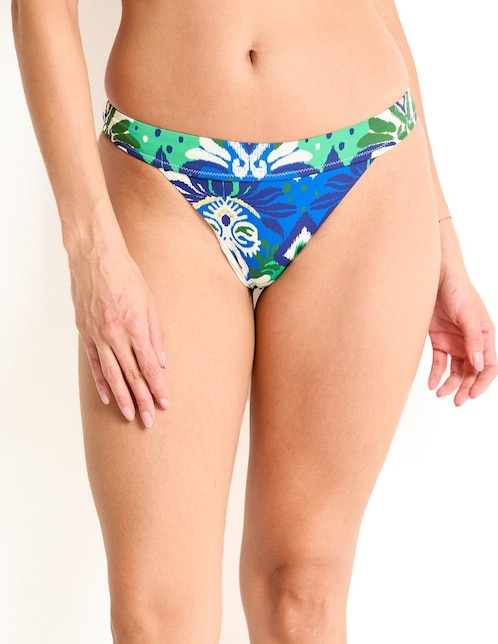 Bikini estampado a la cadera para mujer 1