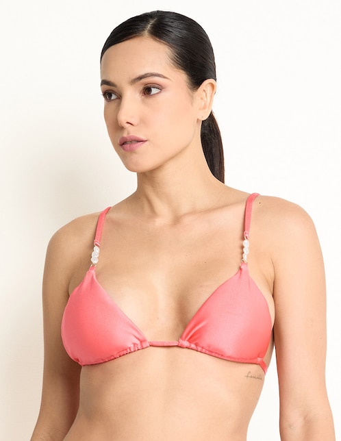 Top bikini con copa removible para mujer 1