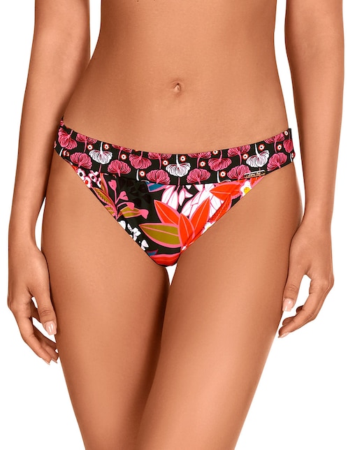 Bikini Dolores Cortés estampado floral a la cadera para mujer