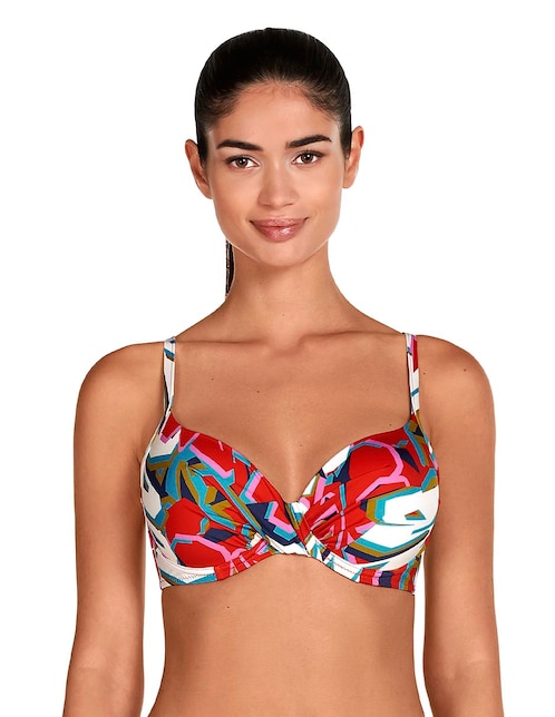 Top bikini con copas performadas para mujer 1