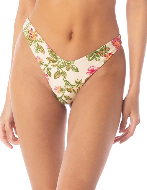 Bikini Maaji estampado floral a la cintura para mujer