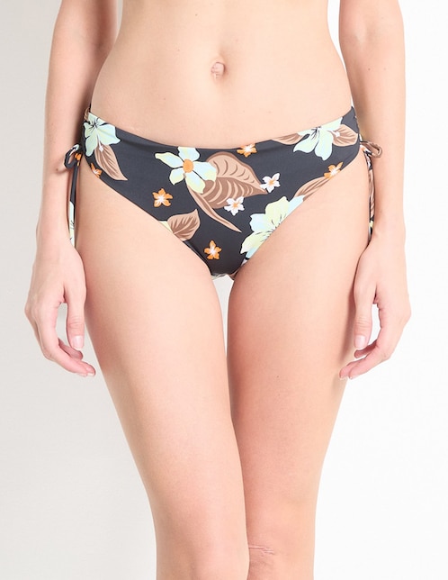 Bikini Roxy estampado floral a la cadera para mujer