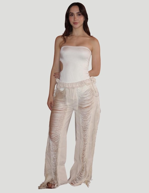 Salida de playa pantalón Bless Hs con amarre para mujer