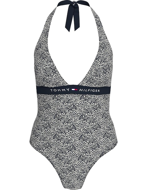 Traje de baño completo estampado náutico para mujer 1