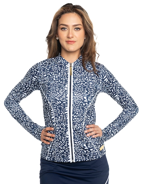 Wetshirt estampado gráfico para mujer 1