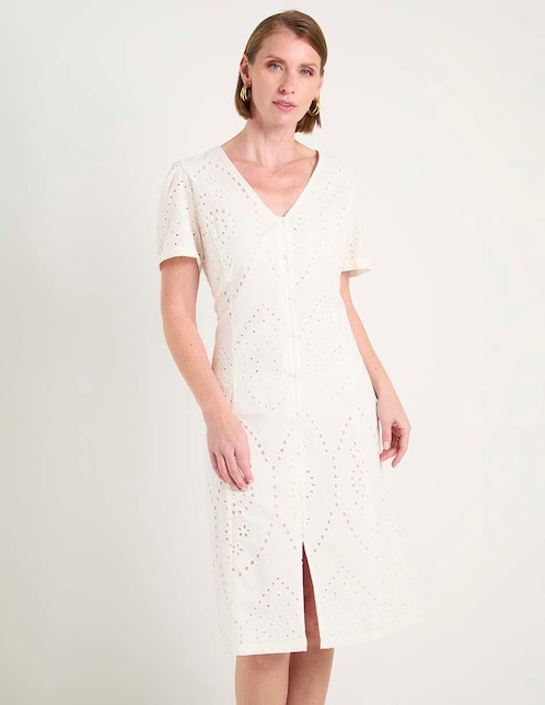 Salida de playa vestido con botones para mujer 1