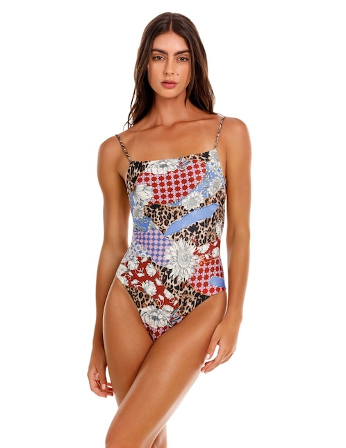 Traje de baño completo Agua Bendita para mujer estampado