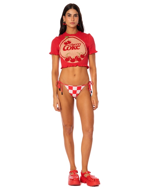 Salida de playa blusa Maaji con bordado para mujer