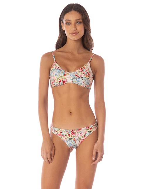 Cheeky bikini Maaji estampado floral a la cadera para mujer