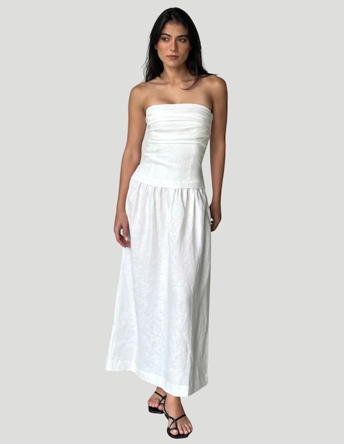 Vestido largo casual Aos para mujer