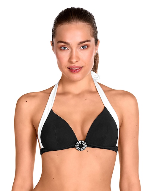 Top bikini con copas push up para mujer 1