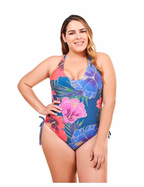 Traje de baño completo Rebell estampado floral para mujer
