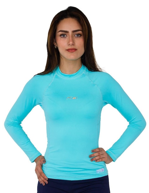 Wetshirt Skysoul estampado logo para mujer 1