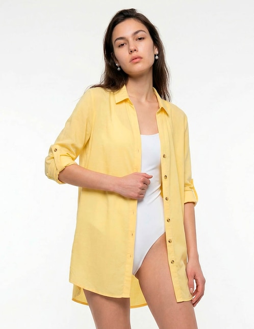 BLUSA MAP MAPPY260, CH, AMARILLO CLARO