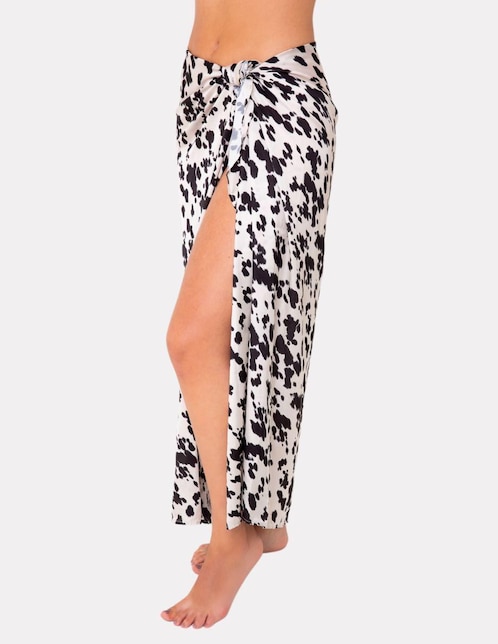 Pareo Bee Surreal con estampado animal print