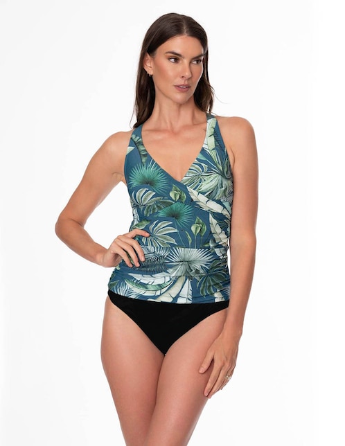 Tankini Jantzen estampado floral con copas removibles para mujer