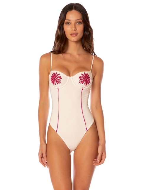 Traje de baño completo Maaji estampado floral para mujer