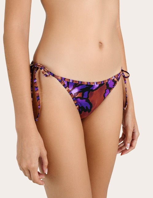 Bikini Zingara estampado macroprint a la cadera para mujer