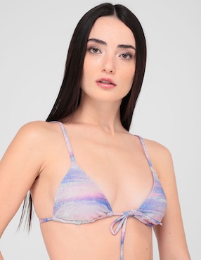 Top bikini ETAM con copa removible para mujer