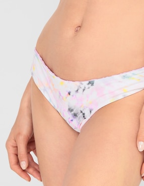 Bikini MAP estampado tie dye a la cadera para mujer