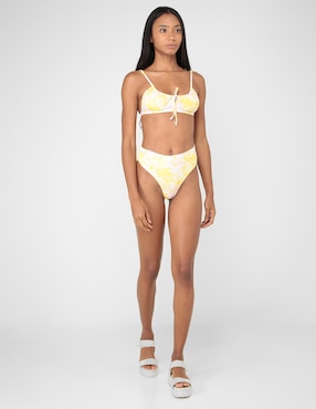 Bikini That's It floral corte cintura para mujer