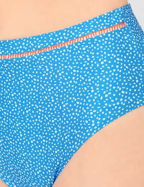 Bóxer bikini Palmacea estampado floral a la cintura para mujer