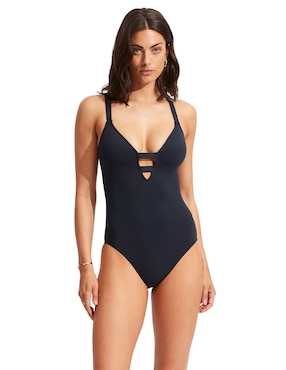 Traje de baño completo Seafolly para mujer
