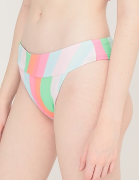 Bikini That's It estampado a rayas a la cadera para mujer