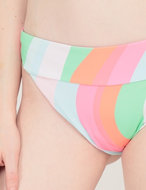 Bikini That's It estampado a rayas a la cadera para mujer