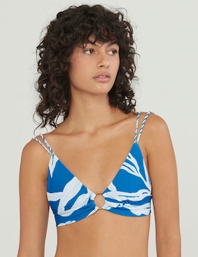 Top Bikini Palmacea Con Copa Removible Para Mujer