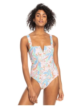 Traje De Baño Completo Roxy Estampado Floral Para Mujer