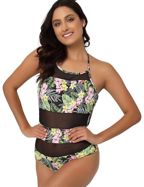 Traje De Baño Completo Maxima Swimwear Estampado Floral Para Mujer