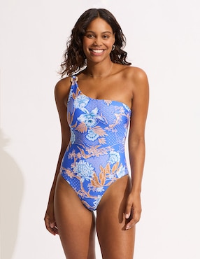 Traje De Baño Completo Seafolly Estampado Para Mujer