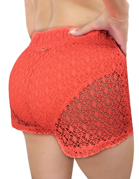 Short salida de playa Maui & Sons con encaje para mujer