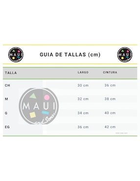 Short salida de playa Maui & Sons con encaje para mujer