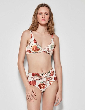 Top Bikini Gisela Estampado Floral Con Copa Preformada Para Mujer