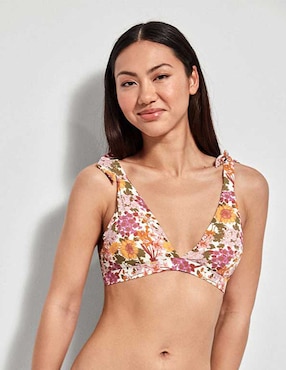 Top Bikini Gisela Estampado Floral Con Copa Removible Para Mujer