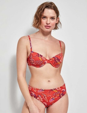 Top Bikini Gisela Estampado Floral Con Copa Preformada Para Mujer