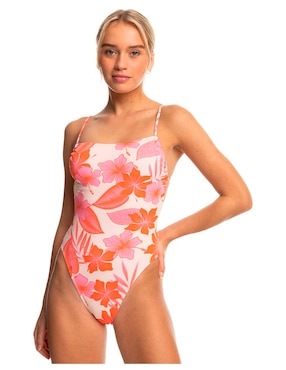 Traje De Baño Completo Roxy Estampado Floral Para Mujer